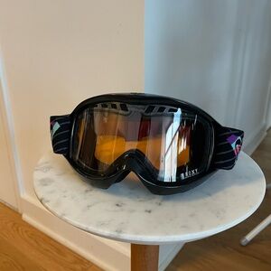 Roxy Black and Orange Ski Goggles